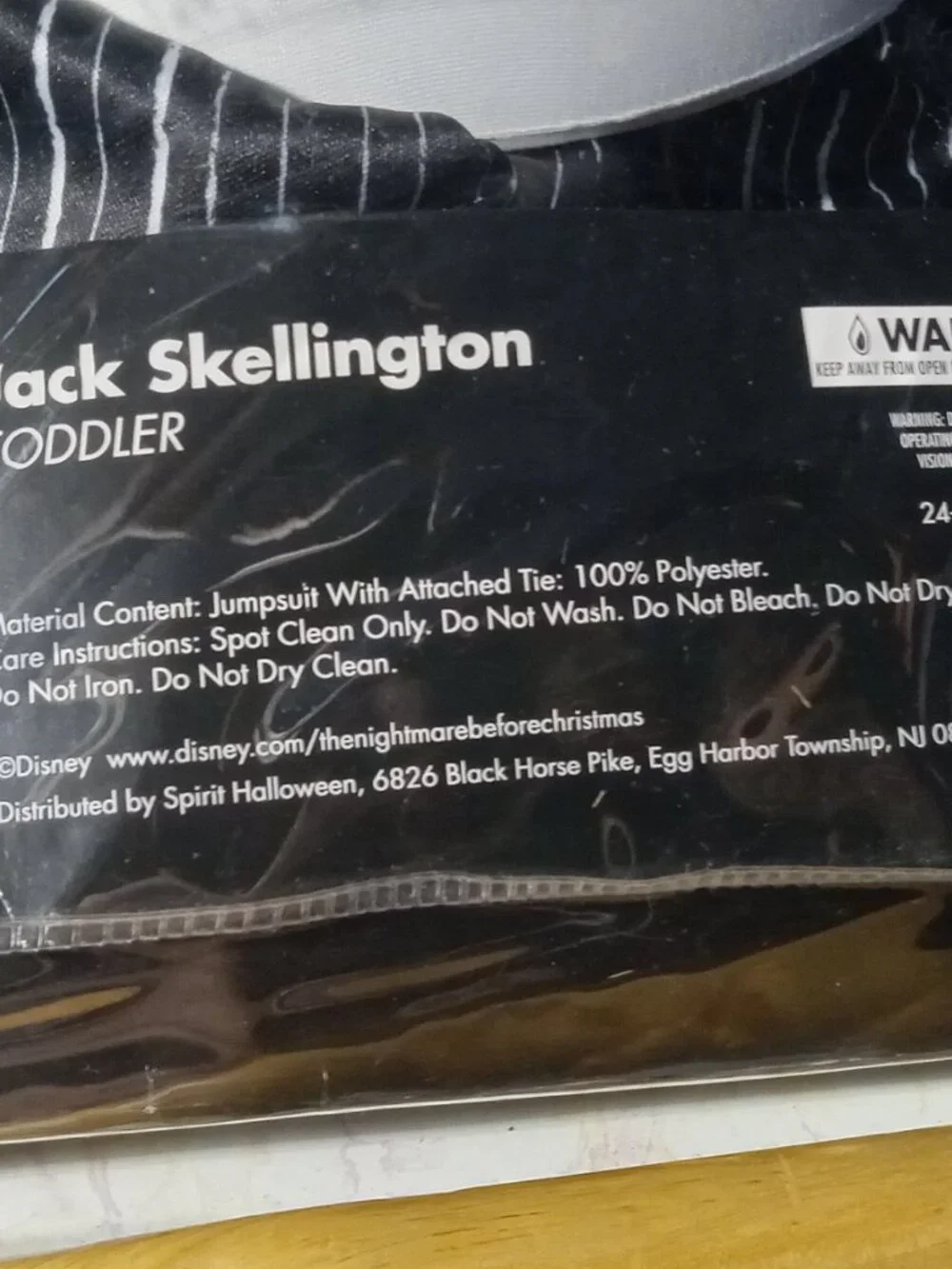 🎃 Halloween Jack Skellington Toddler Costume Nightmare Before Christmas2